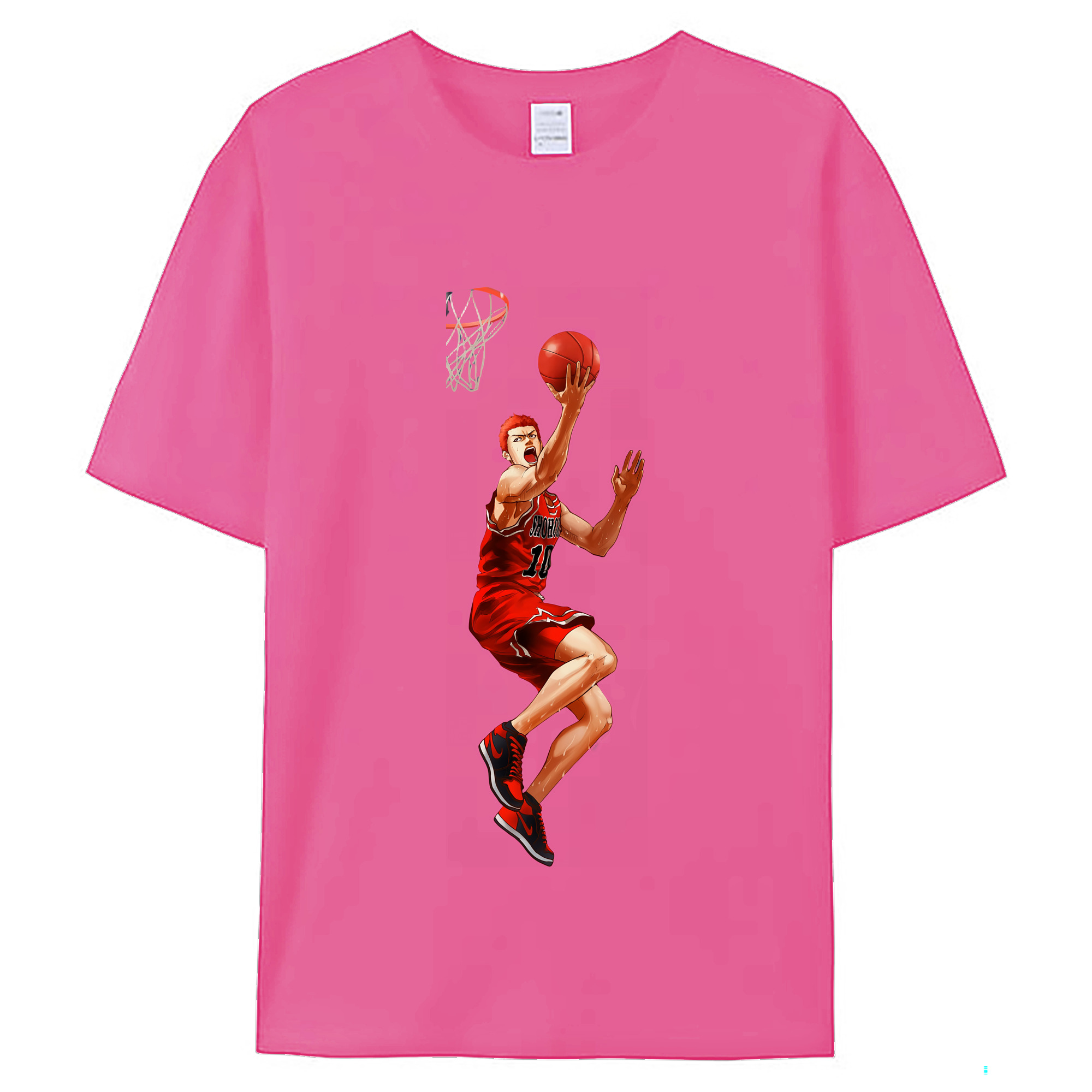 （画像用） SLAM DUNK／スラムダンク レディースカジュアルプリントTシャツ（綿100％）